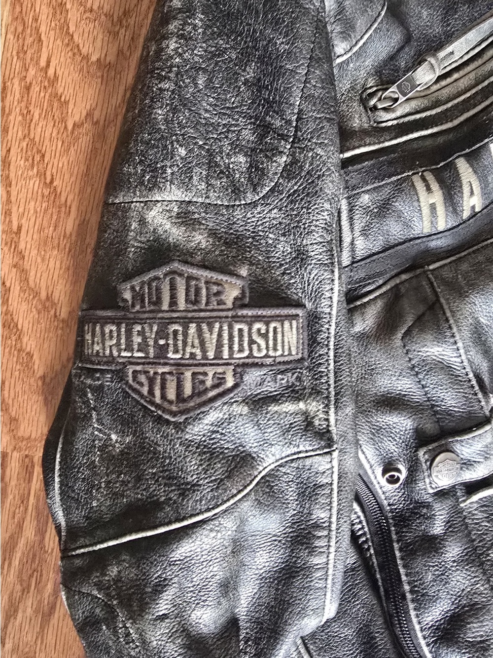 Harley Davidson Men’s Leather Jacket. Motorcycle Jacket. New!!! Size Large - Picture 10 of 15